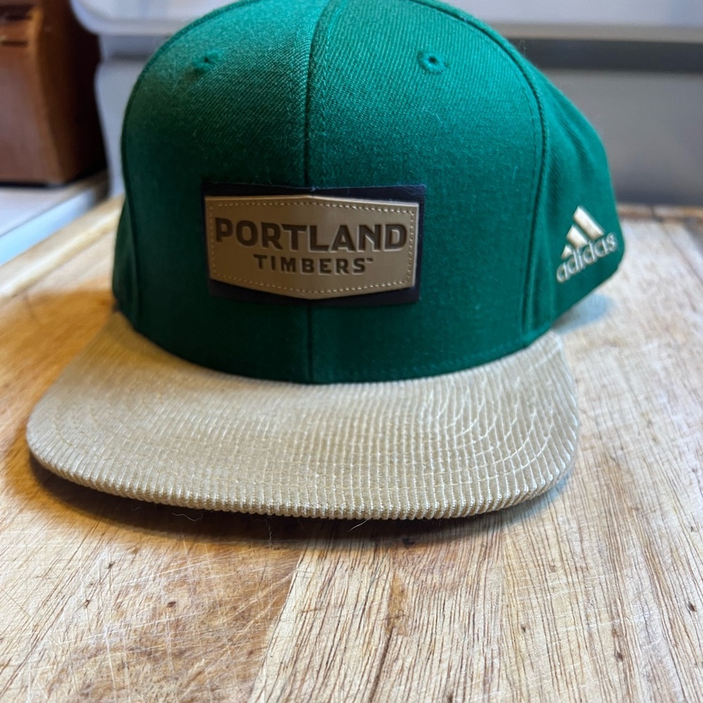 Adidas Green and Tan Portland Timbers Hat